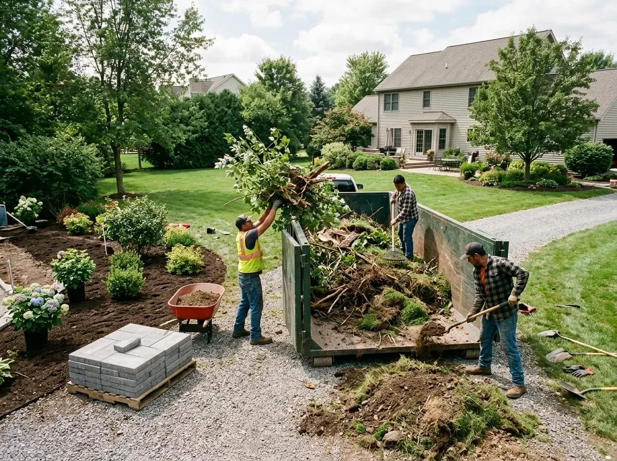 landscaping-yard-waste-contain-006 landscaping-yard-waste-contain-006 — recent job completion, Top Rated Dumpsters and Porta Potty Rentals in United States